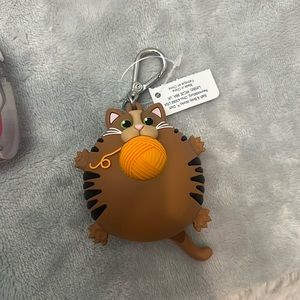 Bath And Body Works Fat Cat W/Yarn Pocketbac Holder NWT